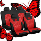 Butterfly Embroidered Car Seat Covers – Universal Auto Interior Accessories