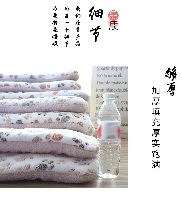 Double-Sided Plush Pet Mat – Warm Sleeping Bed for Cats and Small Dogs