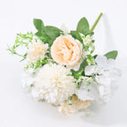 Silk Peony and Hydrangea Bouquet – Artificial Floral Decor for Wedding Home