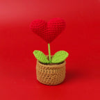 Handwoven Crochet Sunflower Potted Plant – Decorative Gift for Home Decor
