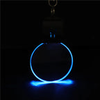 Acrylic LED Keychain – RGB Light Up Key Pendant for DIY Wedding Decor Gifts