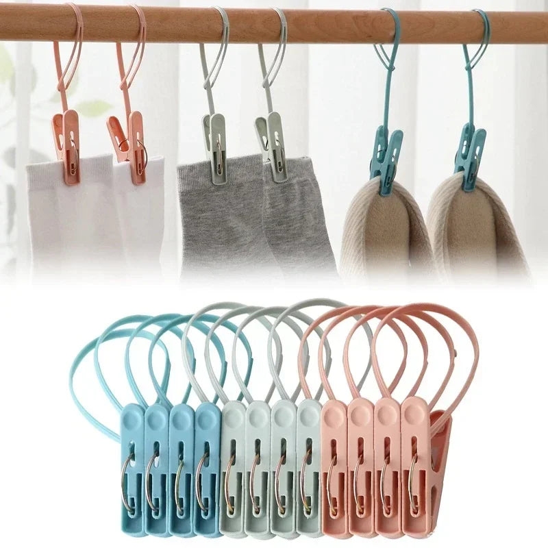 Windproof Laundry Clothespins – Heavy Duty Plastic Clips for Clothes Drying