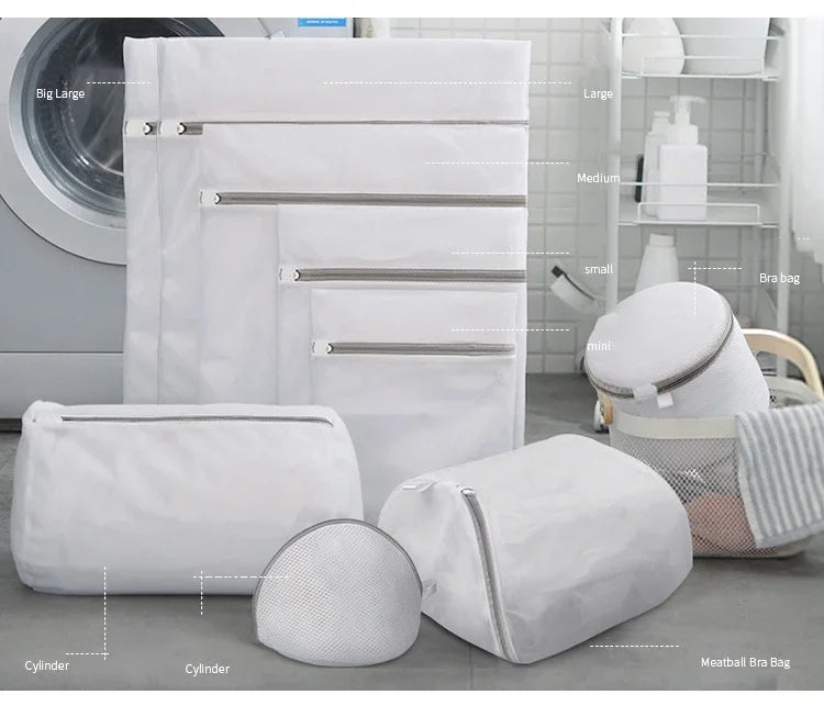 Mesh Laundry Washing Bag – Protective Clothing Organizer for Travel and Home