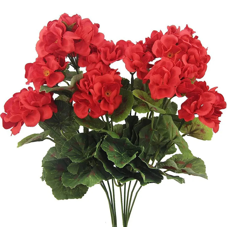 Silk Begonia Artificial Flowers – Floral Arrangement for Wedding Decor