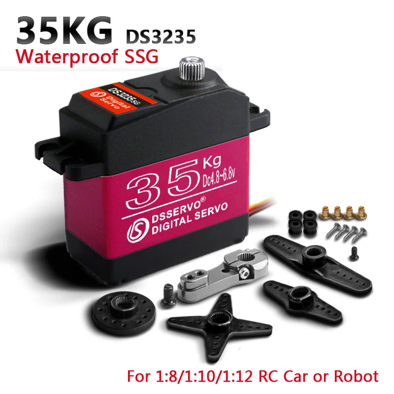 Waterproof Digital Metal Gear Servo – High Speed RC Steering for 1/8 1/10 Cars