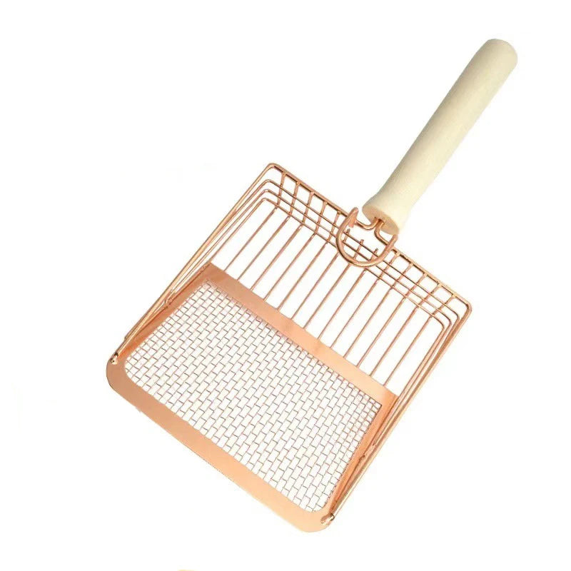 Stainless Steel Cat Litter Scoop – Durable Mesh Sifter for Pet Cleaning