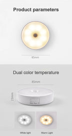 USB Rechargeable Motion Sensor Light – Magnetic Night Lamp for Home Bedroom