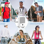 Portable Waist Fan – USB Rechargeable Clip Fan for Outdoor Sports and Travel
