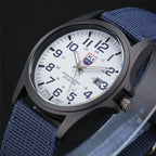 XINEW Nylon Band Quartz Watch – Military Casual Wristwatch for Men