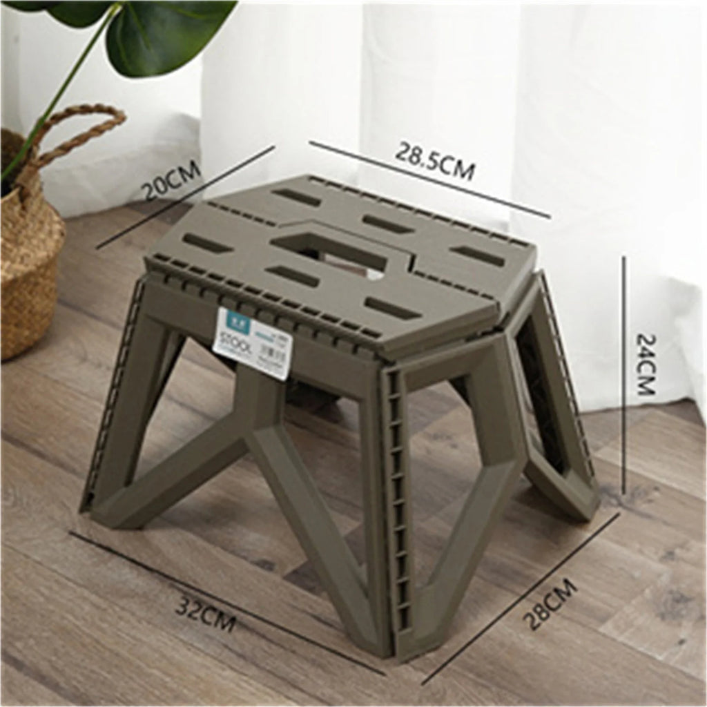 Portable Folding Stool – High Load Bearing Chair for Camping and Fishing