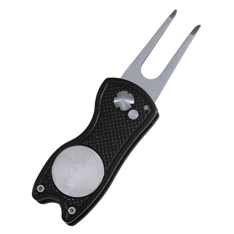 Foldable Golf Divot Tool – Groove Cleaner for Putting Green Training