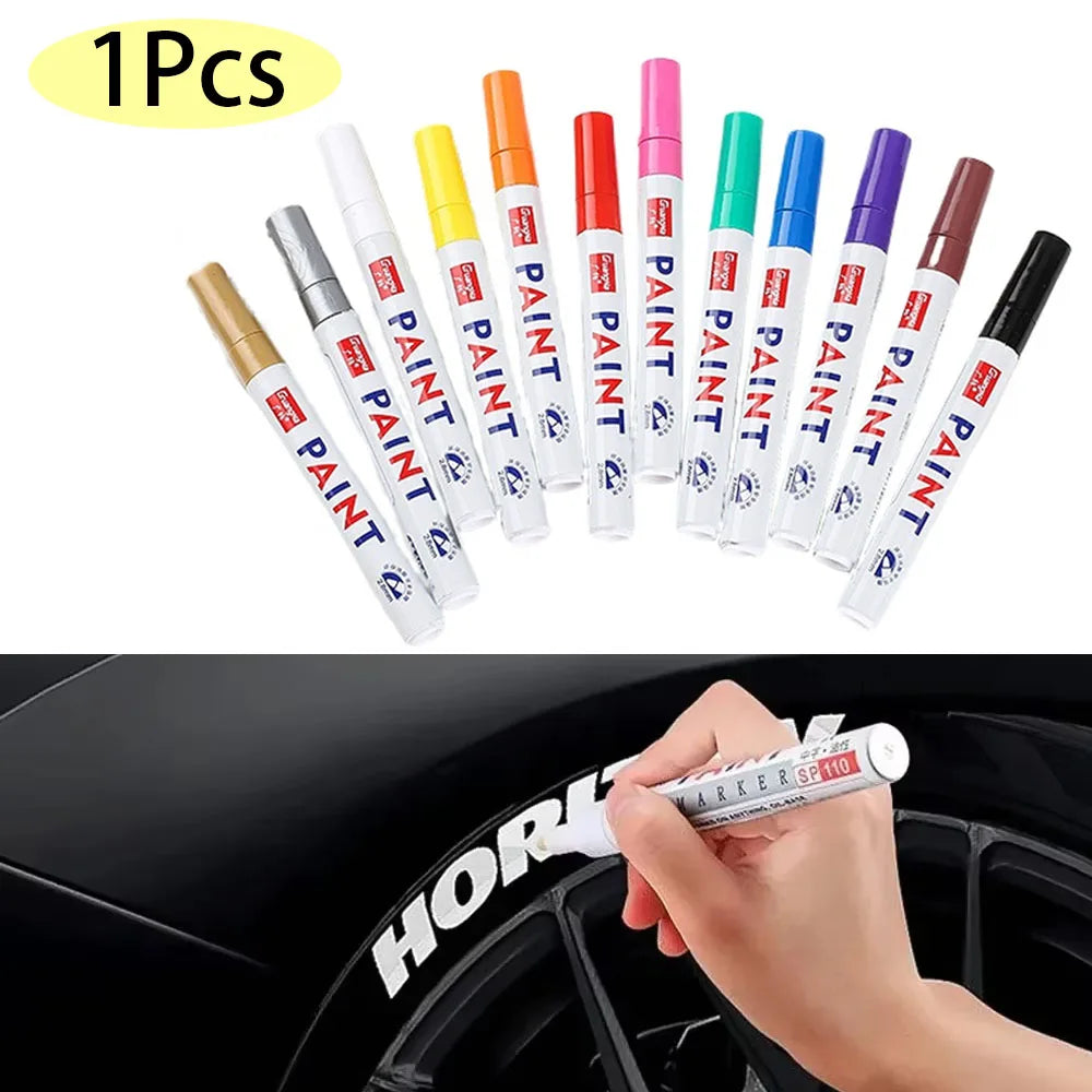 Permanent Paint Marker – Waterproof Oily Ink for Car Tires and Metal
