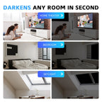 Blackout Window Privacy Film – Adhesive Light Blocking Tint for Home Glass
