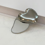 Heart Shape Rotating Mirror – Portable Cosmetic Vanity Tool for Students