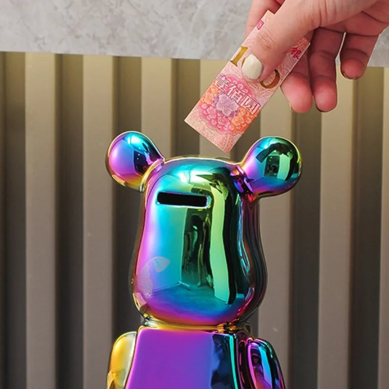 Ceramic Bear Figurine – Aesthetic Luxury Sculpture for Modern Home Decor