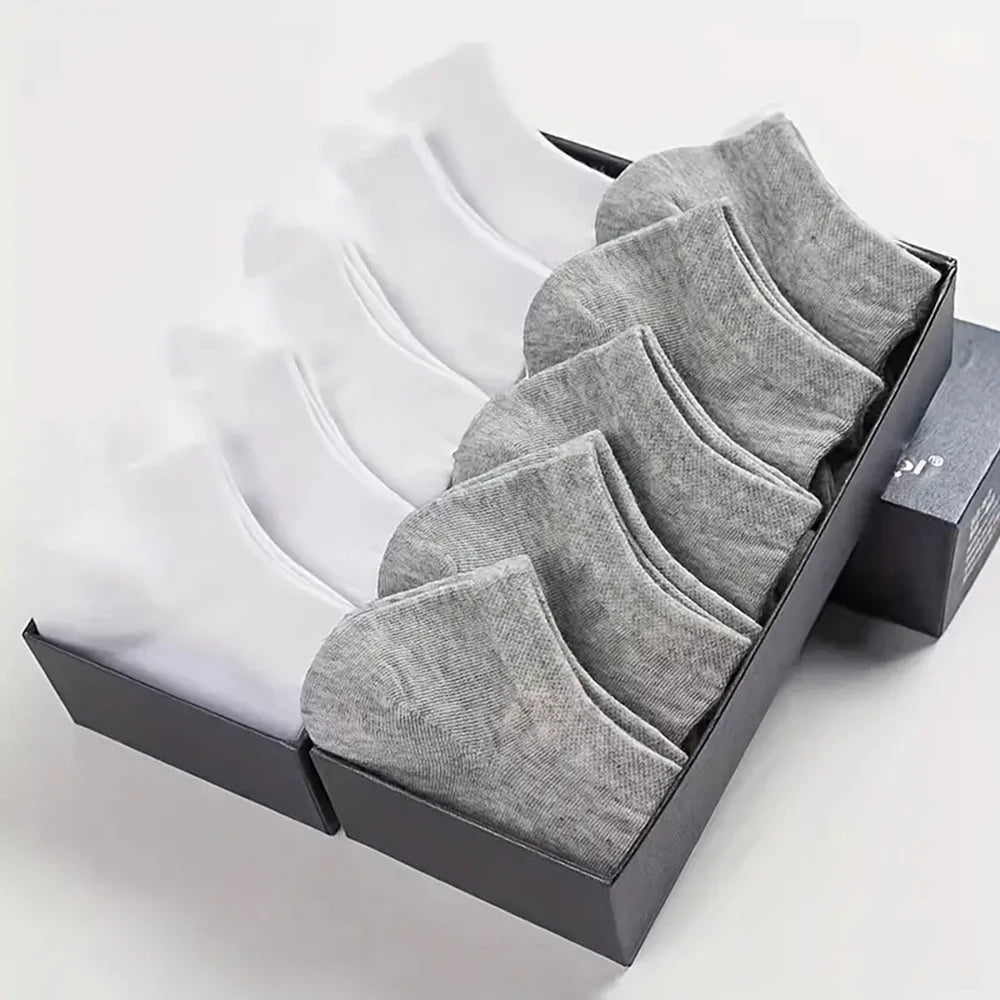 Men's Breathable Ankle Socks – Moisture Wicking Business for Daily Sport