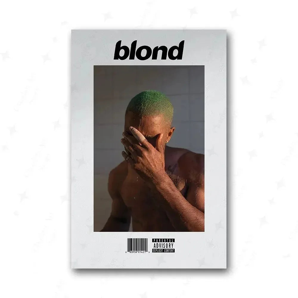 Frank Ocean Music Art Prints – Blonde Rap Poster Set for Bedroom Wall Decor