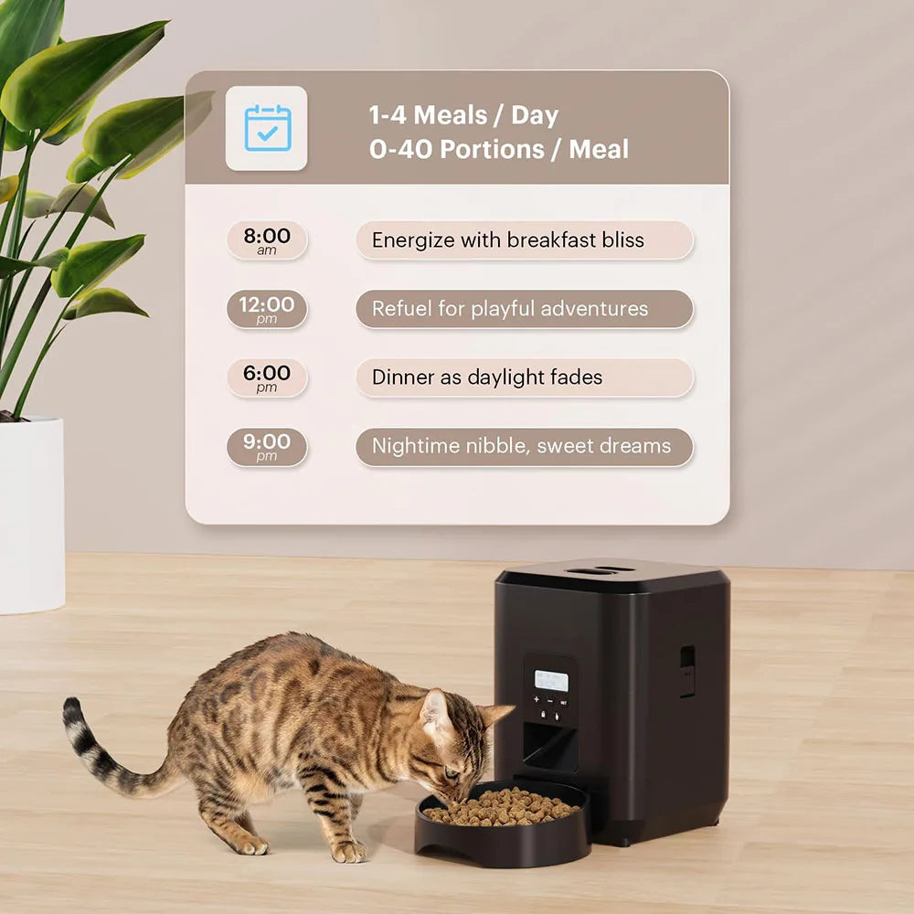 Automatic Pet Feeder – Timed Food Dispenser for Cats and Dogs