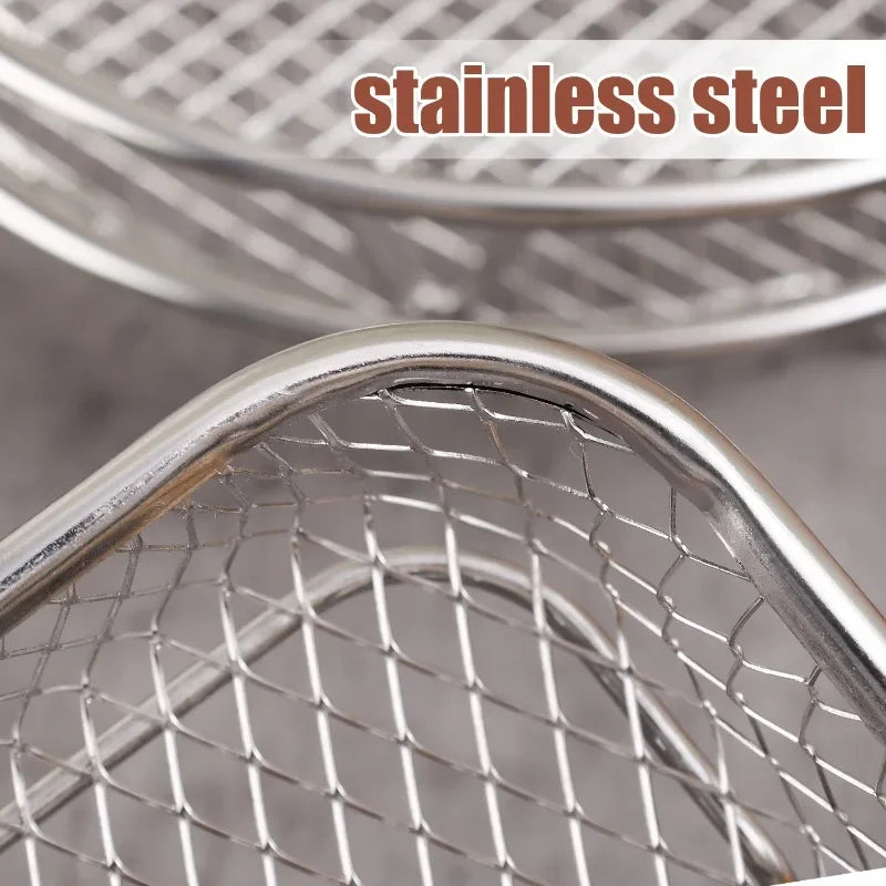 Stackable Air Fryer Rack – Stainless Steel Tray for Oven Cooking
