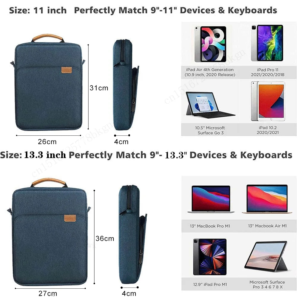 Tablet Sleeve Bag – Protective Padded Pouch for iPad Pro and Air Models