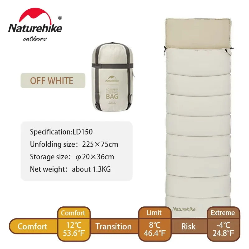 Ultralight Cotton Sleeping Bag – Splicable Double Design for Camping