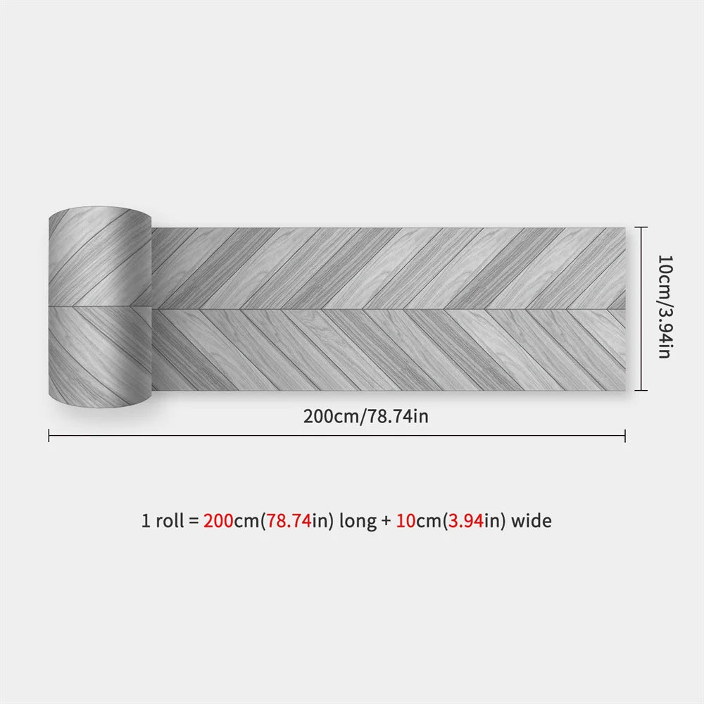 Self-Adhesive Waist Line Stickers – Waterproof Border Mural for Kitchen Decor
