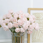 Silk Peony and Rose Bouquet – Artificial Floral Arrangement for Home Wedding