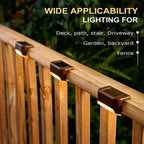 Waterproof Solar LED Deck Lights – Outdoor Step Lamps for Garden Patio Decor