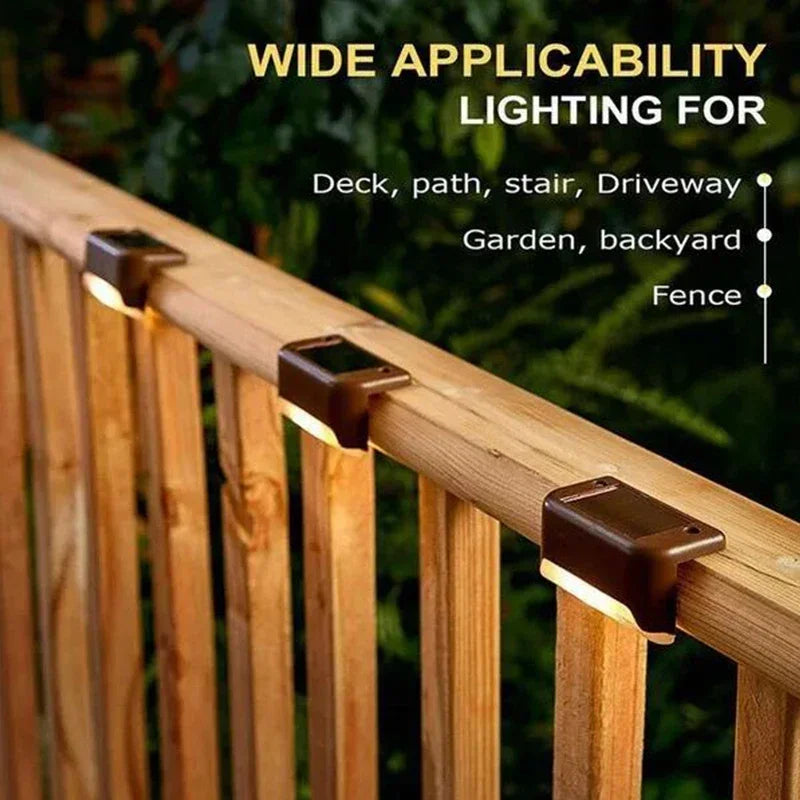 Waterproof Solar LED Deck Lights – Outdoor Step Lamps for Garden Patio Decor