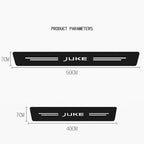 Carbon Fiber Door Sill Protectors – Leather Welcome Pedal for Nissan Juke