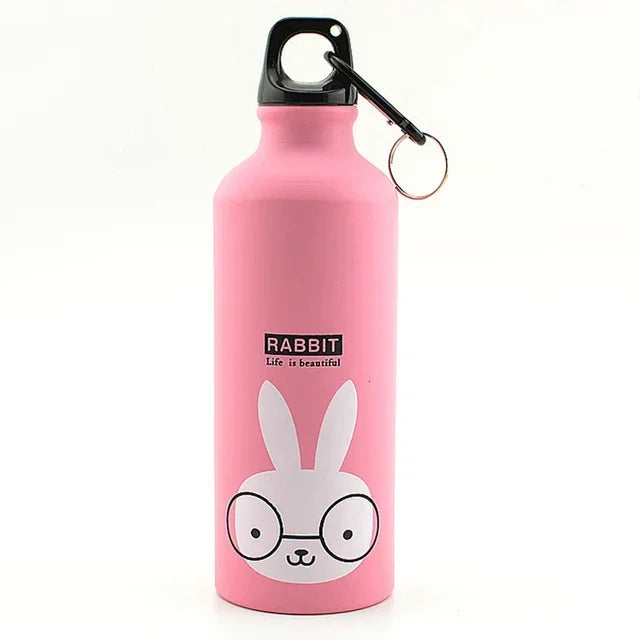 Insulated Stainless Steel Cartoon Mug – Kids Water Bottle for School Sports