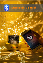 Rotating Galaxy Music Projector – Bluetooth LED Night Light for Kids Bedroom