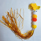 Hanging Door Cat Teaser Toy – Elastic Feather Wand for Boredom Relief