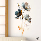 3D Relief Floral Wall Stickers – Self-Adhesive Decor for Kids Bedroom