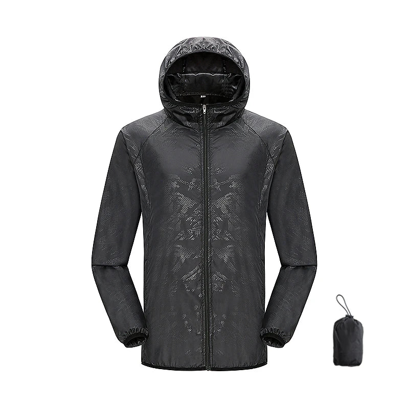 Waterproof Hiking Jacket – Unisex Quick Dry Windbreaker for Outdoor Trekking