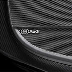 3D Aluminum Car Badge Emblems – Interior Audio Decoration for Audi Models