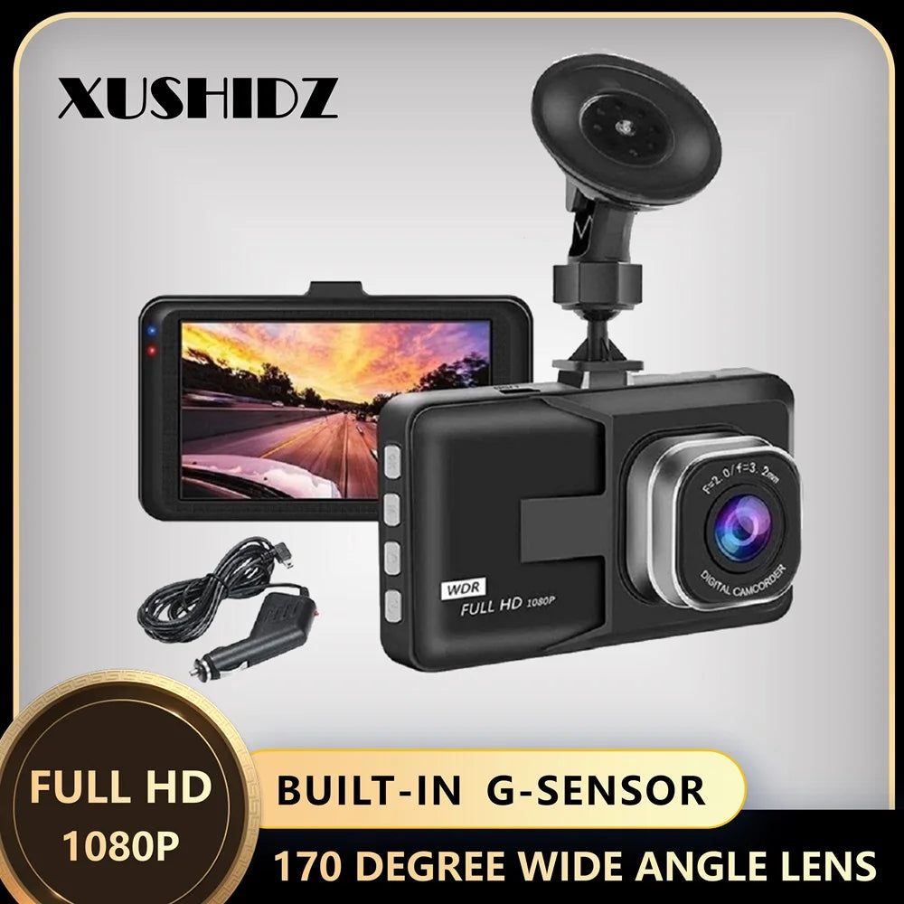 1080P Dash Camera – Super Night Vision DVR for Vehicle Video Recording