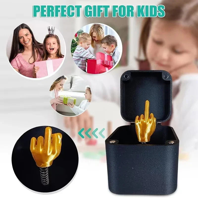 Middle Finger Pop-Up Box – Funny Prank Gift for Office Desk Decoration