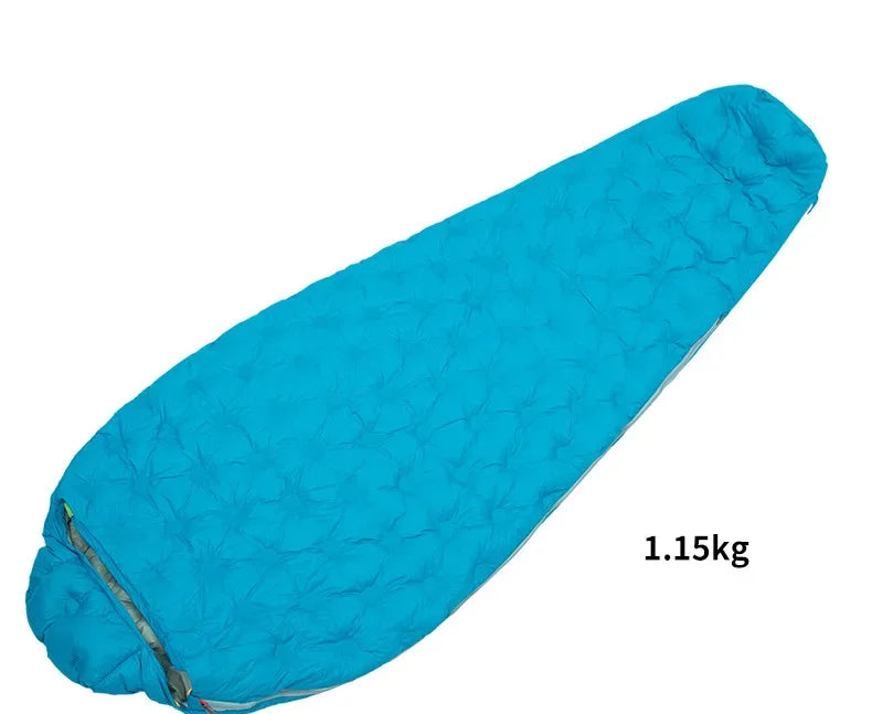 Ultralight Mummy Sleeping Bag – Duck Down for Outdoor Camping and Trekking