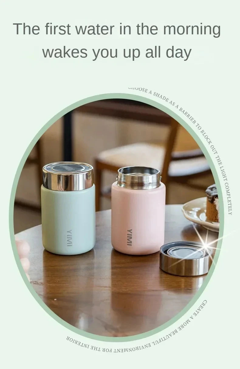 Stainless Steel Vacuum Flask – 230ml Portable Insulated Mug for Travel and Coffee
