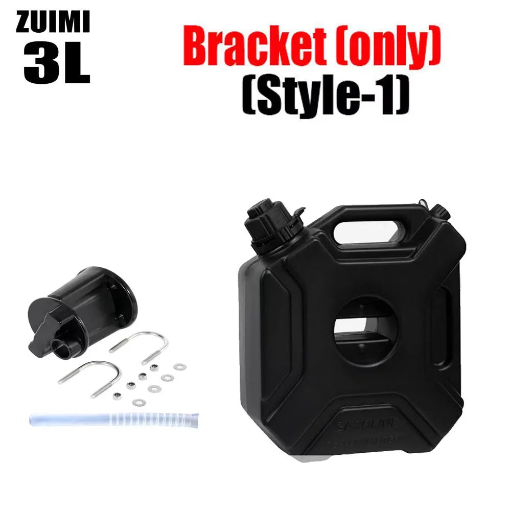 5L Plastic Fuel Canister – Lockable Backup Tank for Motorcycle SUV Storage