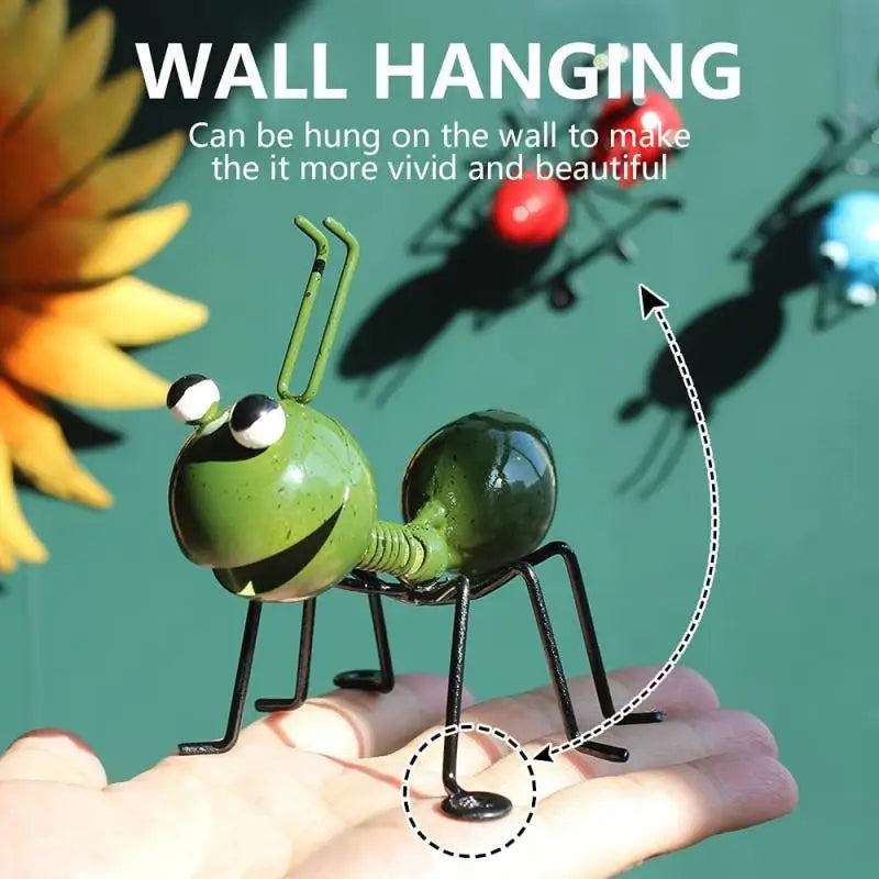 Metal Ant Wall Sculptures – Decorative Insect Art for Garden and Home Decor