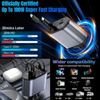 Retractable Car Charger – 120W Fast Charging Adapter for Mobile Devices