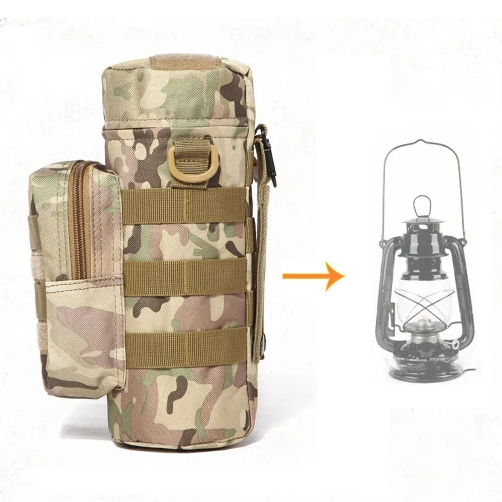 Molle Water Bottle Pouch – Tactical Kettle Carrier for Outdoor Camping