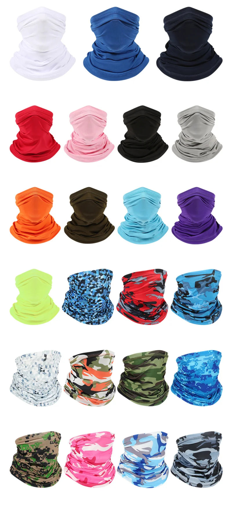 Ice Silk Neck Gaiter – Sun Protection for Motorcycle Riding and Sports