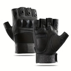 Tactical Fingerless Gloves – Hard Shell Knuckle Protection for Outdoor Sports