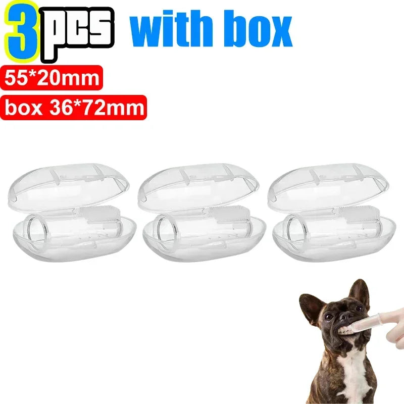 Silicone Finger Toothbrush – Soft Pet Dental Tool for Cat and Dog Teeth Care