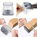 Silicone Chair Leg Floor Protectors – Scratch-Resistant Covers for Hardwood
