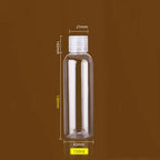 Clear PET Flip Lid Bottles – Travel Size Cosmetic Containers for Liquid Samples