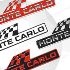 Metal Racing Flag Emblem – Monte Carlo Grille Badge for Skoda Sport Line